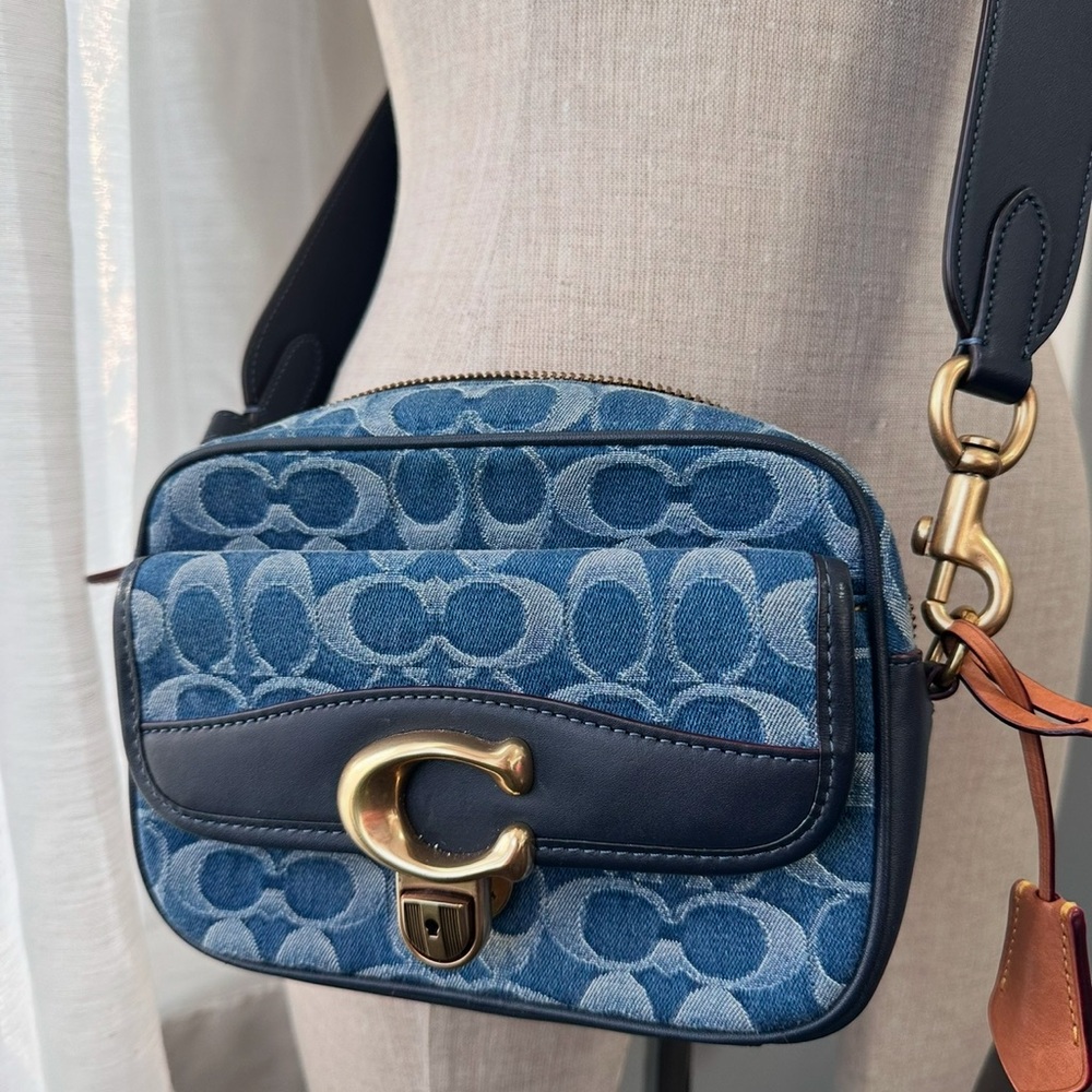 Coach studio camera bag 18 in signature wash denim - Picture 15 of 16